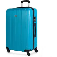 Itaca unisex. 771170-02 Large suitcase XL Rigid 4 Wheel Marine - 73x48x28cm (OSFA), Casual, ABS / Polycarbonate, Turquoise
