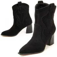 Montevita Heel Ankle Boot Cacera I Svart