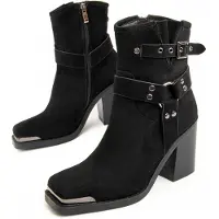 Montevita Heel Ankle Boot Town I Svart