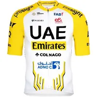 Pissei Uae Team Emirates - Tour De France 2024 Replica Korta ärmar Cykeltröja