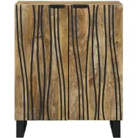 vidaXL Sideboard Brun 60 x 33.5 x 75 cm Massivt Mangoträ