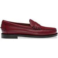 Sebago för kvinnor. 76112KW Dan Classic lädermockasiner rödbrun (38), Hud, Karta, Ingen, Casual, Granat, Klassisk