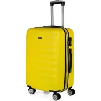 Itaca unisex. 71260-07 4 Wheeled Travel Case Medium Trolley 71260 yellow -65x42x26cm (OSFA), Casual, ABS / Polycarbonate