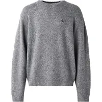 Carhartt WIP - Tröjor - Curtis Sweater Tangled Graphite för UnisexUll - Storlek L - Grå