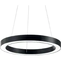 Ideal Lux Pendellampa Oracle, Svart, Vardagsrum / matsal, Aluminium / grå / zink, Modern