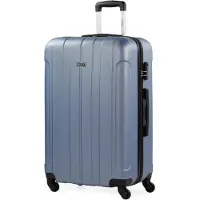Itaca unisex. 771170-09 Trolley suitcase 73 gray (OSFA), Casual, Grey, Purple, ABS / Polycarbonate