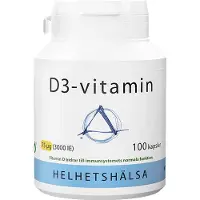 Helhetshälsa D3-vitamin 75µg 100 kapslar
