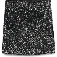 Vero Moda Kjol 'VMBELLA' svart / silver