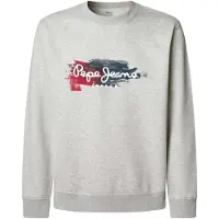 Pepe Jeans för män. PM5800026 Sweatshirt Trey grå (S), Casual, Bomull