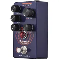 TOMTOP JMS MOSKYAudio Overdrive Gitarr Effektpedal 4 Lägesomkopplare & Volym/Bas/Diskant/Gain-kontroller Kompakt