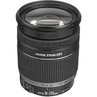 Canon EF-S 18-200mm f3.5/5.6 IS Zoomobjektiv svart