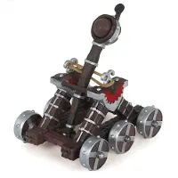 Papo Röd Katapult - H: 12 cm - - One Size - Leksaksfigur