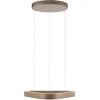 Paul Neuhaus Pendellampa Q-Stretto, dimbar, Brun / mässing, Vardagsrum / matsal, Metall, Modern