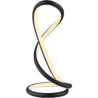 Paul Neuhaus LED bordslampa Twist, dimbar, Svart, Sovrum, Aluminium / grå / zink, Modern, LED-bordslampa