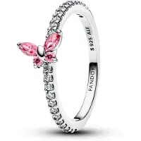 Pandora Timeless gnistrande rosa silverring 194269C02-56