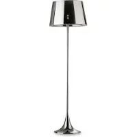 Ideal Lux Golvlampa London Cromo, Förkromad / silver, Vardagsrum / matsal, Metall, Modern, Golvlampa
