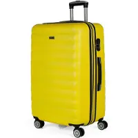 Itaca unisex. 71270-07 Large Travel Suitcase 4 Wheels Trolley 71270 yellow -68X47X30Cm (OSFA), Casual, ABS / Polycarbonate