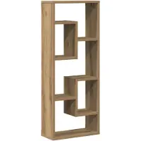 vidaXL Vägghylla hantverksmässig ek 36x16x90 cm konstruerat trä