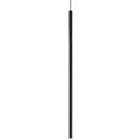Ideal Lux Pendellampa Ultrathin Round, dimbar, Svart, Vardagsrum / matsal, Metall, Modern