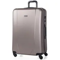 Itaca unisex. 71170-03 Large Travel Suitcase XL 4 Wheels 75cm grey (OSFA), Casual, ABS / Polycarbonate