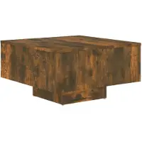 vidaXL Soffbord, Rökfärgad Ek, 60X60X31,5 Cm