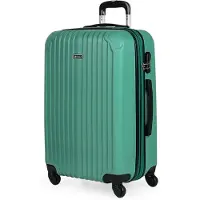 Itaca unisex. T71560-05 Hard Travel Case 4 Wheels Medium T71560 Green -66x41x27cm (OSFA), Casual, ABS / Polycarbonate