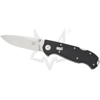 FOX Knives FX-RL01-G10 Satin N690Co, Black G10 pocket knife, Ron Lake design