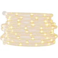 vidaXL Ljusslang med 480 lysdioder varmvit 20 m PVC
