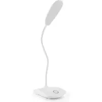 INF Uppladdningsbar LED bordslampa vridbar, dimbar, Vit