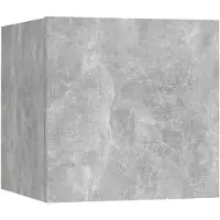vidaXL Väggmonterat tv-bänk betonggrå 30,5x30x30 cm
