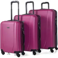 Itaca for woman. 71100-05 4 Wheeled Trolley Hard Travel Suitcase Set 71100 Lila -55x65x75cm- -55x65x75cm-. (OSFA), Casual, Purple, ABS / Pol