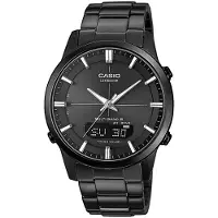 Casio Connected klocka - - Waveceptor - Svart stål - LED-belysning - Solar - Universal tid