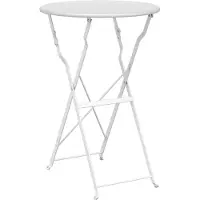 vidaXL Bistrobord - - 42002962 - Flexibel - Pulverlackerad stål - Diameter 50 cm
