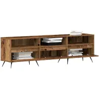 vidaXL TV-skåp Gammalt trä 150 x 30 x 44,5 cm Konstruerat trä