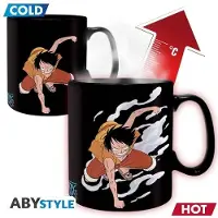 Abystyle ONE PIECE mugg - Luffy & Ace | värmereaktiv 460 ml