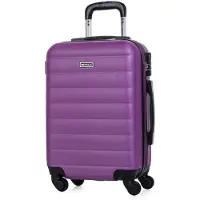 Itaca unisex. 71250-04 Travel Cabin Hard Case 4 Wheeled Trolley 71250 purple -55x38x20cm (OSFA), Casual, ABS / Polycarbonate