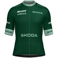 Santini La Vuelta Points Leader Korta ärmar Cykeltröja