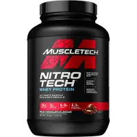 Muscletech , NitroTech, Whey peptider, Mjölkchoklad, 4 lbs (1,81 kg)