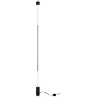 Ideal Lux LED golvlampa Filo, Svart, Vardagsrum / matsal, Metall, Modern, LED-golvlampa