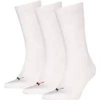 Puma Strumpor - Regular Crew - 3-pack - Vit/Färgad Logo - - 39/42 - Strumpor