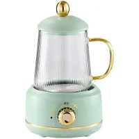 Cosy Homes Bärbar Elektrisk Vattenkokare Grytkanna 450ML Hälsokopp Mini Långkokare Vattenkokare Kontor Blomma Tekanna