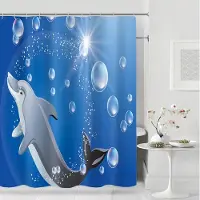 Shower curtain Home Decor Modernt duschdraperi Mode Glänsande Duschdraperier Polyestertyg Vattentäta Badkarsgardiner Badrum Skiljegardin 12 krok 180x180cm
