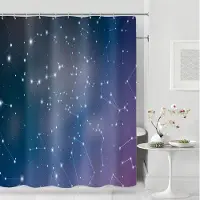 Shower curtain Home Decor Modernt duschdraperi Mode Glänsande Duschdraperier Polyestertyg Vattentäta Badkarsgardiner Badrum Skiljegardin 12 krok 180x180cm