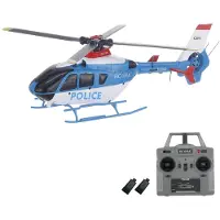 TOMTOP JMS Fjärrstyrd helikopter, 2,4G 6CH 6-axlig gyro optisk flödeslokalisering höjdhållning 1:36 Skala 2 Battery blå