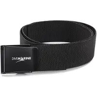 Divemarine 50 Mm Webbing Black Painted Stainless Steel Square Buckle Bälte