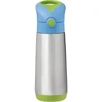 B.Box isolerad vattenflaska 500 ml med sugrör | Ocean Breeze