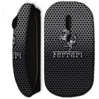 CAPACHEAP Ferrari Black Metal Effect trådlös mus