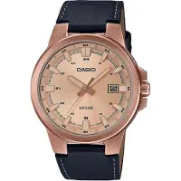 Casio Klocka - - MTP-E173RL-5AVEF - Läder Night Blue - Quartz - WR 50m