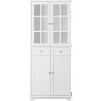 SoBuy Vitrinskåp FSB76-W 76x175x40cm