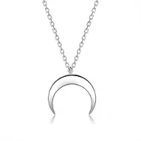 YIRAN Jewelry 925 Sterling Silver Kedje Choker Halsband För Kvinnor Minimalistiska Månhängen Halsband Söta Romantiska Silversmycken